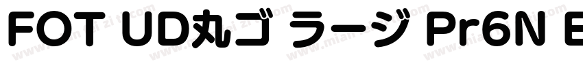 FOT UD丸ゴ ラージ Pr6N E字体转换